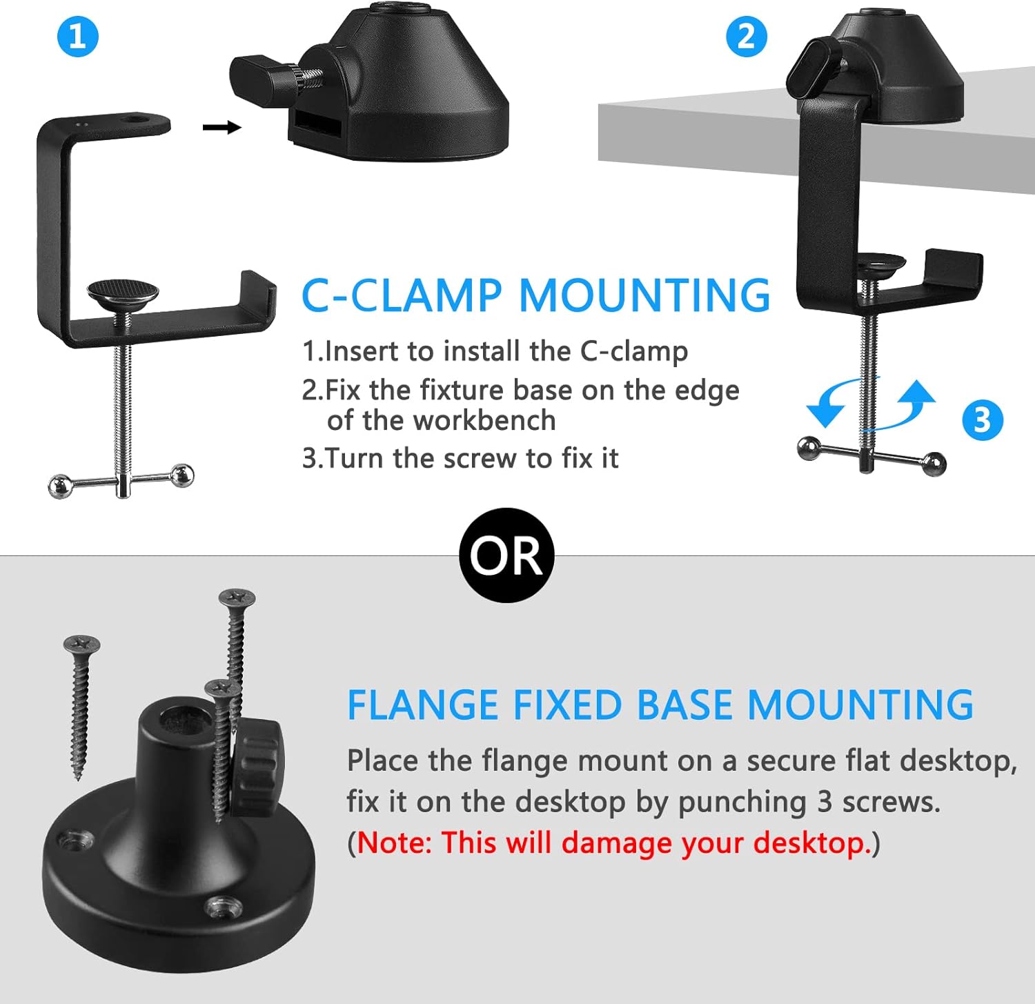 Geekria for Creators Microphone Arm Compatible with Audio-Technica AT2020, AT2020USB, AT2020USB+, AT2035, ATR2500x, Mic Boom Arm Mount Adapter, Suspension Stand, Mic Scissor Arm, Desk Mount Holder