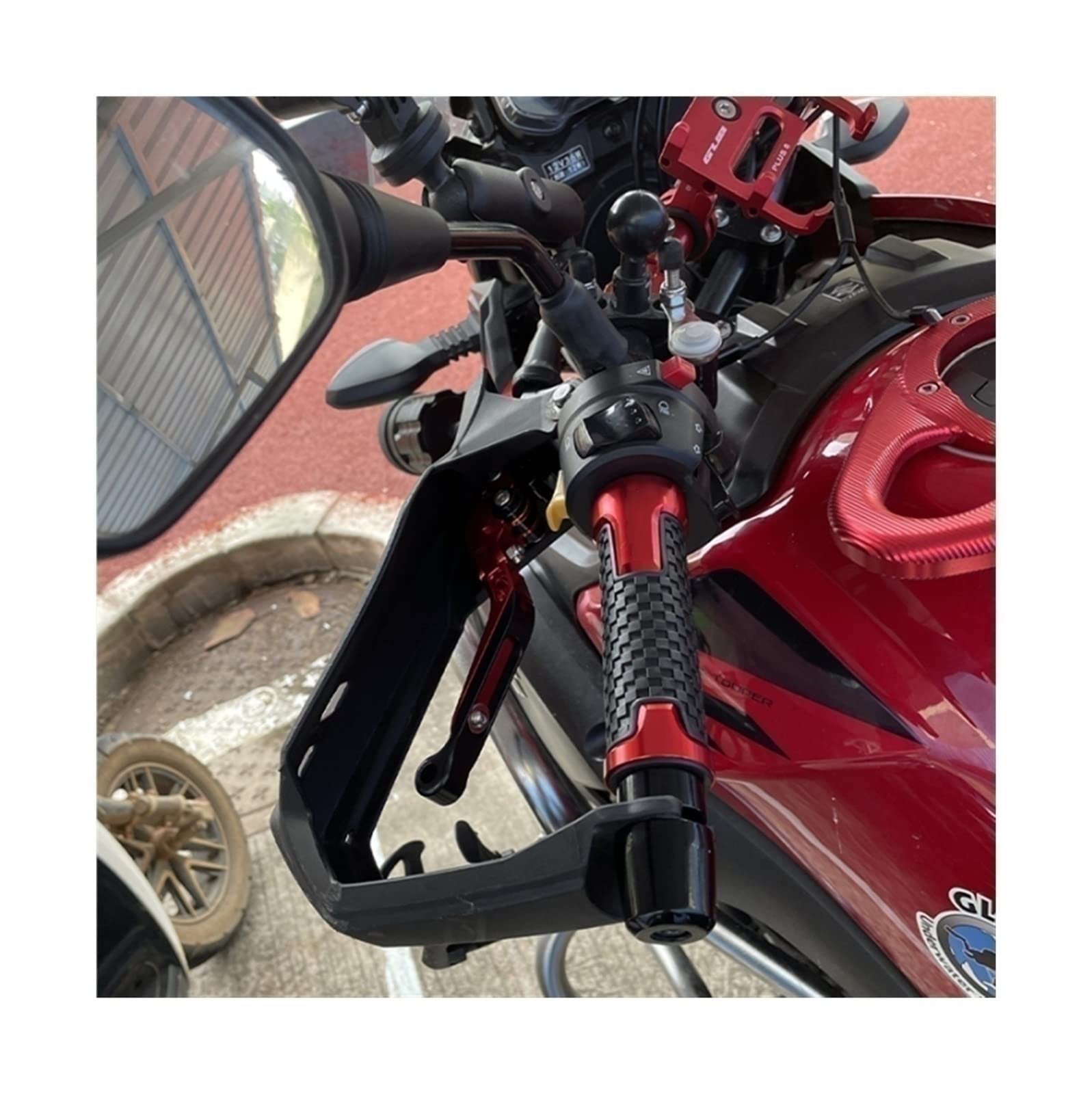 Manopole Antiscivolo CNC Per Moto SH300 - In Alluminio E Gomma Gel, Universali Per Manubrio 7/8'' 22mm