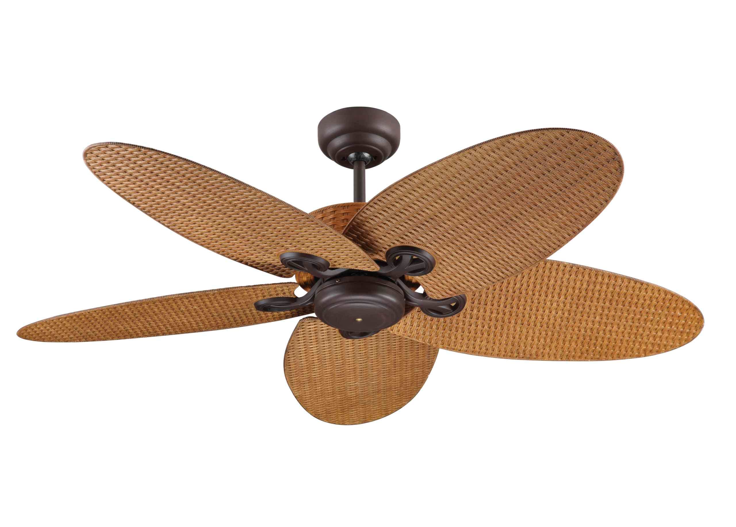 Ventilateur de plafond LUCCI AIR Fijian II marron : l'air frais sans télécommande perdue