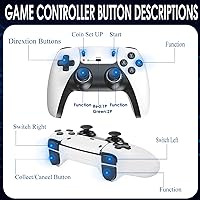 Vista 4 de TEFELE 2026New Wireless Retro Game Console 23 Simulators and Over 40,000 Games 2.4G Wireless Controllers(128G)