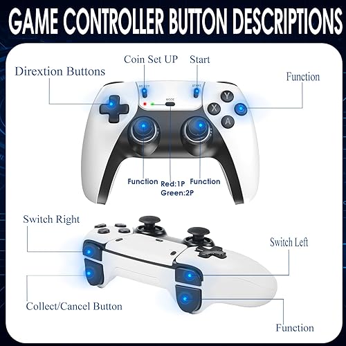 Miniatura 4 de TEFELE 2026New Wireless Retro Game Console 23 Simulators and Over 40,000 Games 2.4G Wireless Controllers(128G)