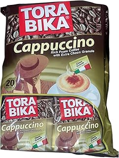 كابيتشينو, قهوة اسبرسو سريعة التحضير من تورا بيكا, 20 قطعة - 250 جرام، فورية، جعبة