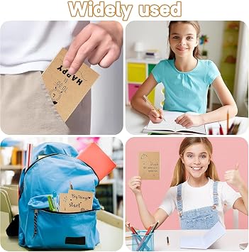48 Pack Inspirational Notebooks, Mini NotepadsBulk, Lined Kraft Journals