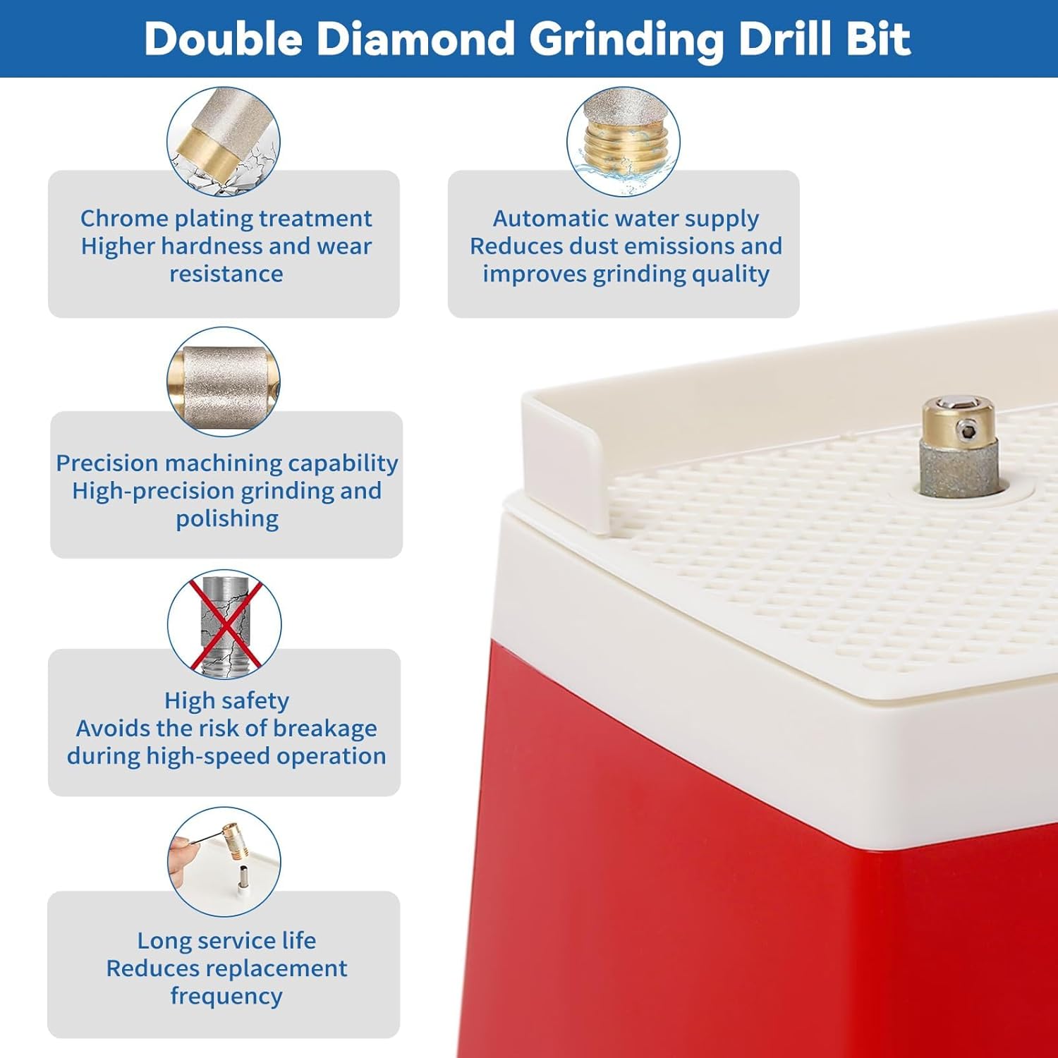 Stained Glass Grinder for DIY, 4200RPM Electric Mini Grinder High Efficiency Glass Ceramic Grinding Machine, Smooth Edges,for Polishing Glass, Ceramics, Jade, Stone and Other Hard Materials