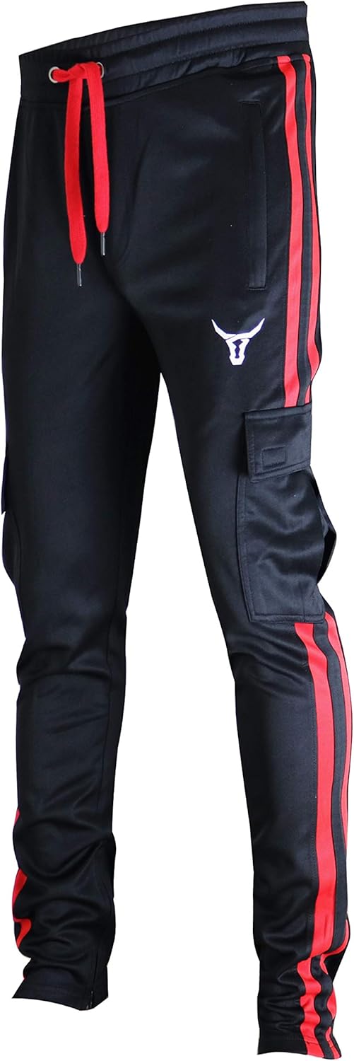 SCREENSHOT-Track Pants Basic Mens Premium Slim Fit Athletic Fitness Fashion Urban Lifestyle Streetwear Bottoms