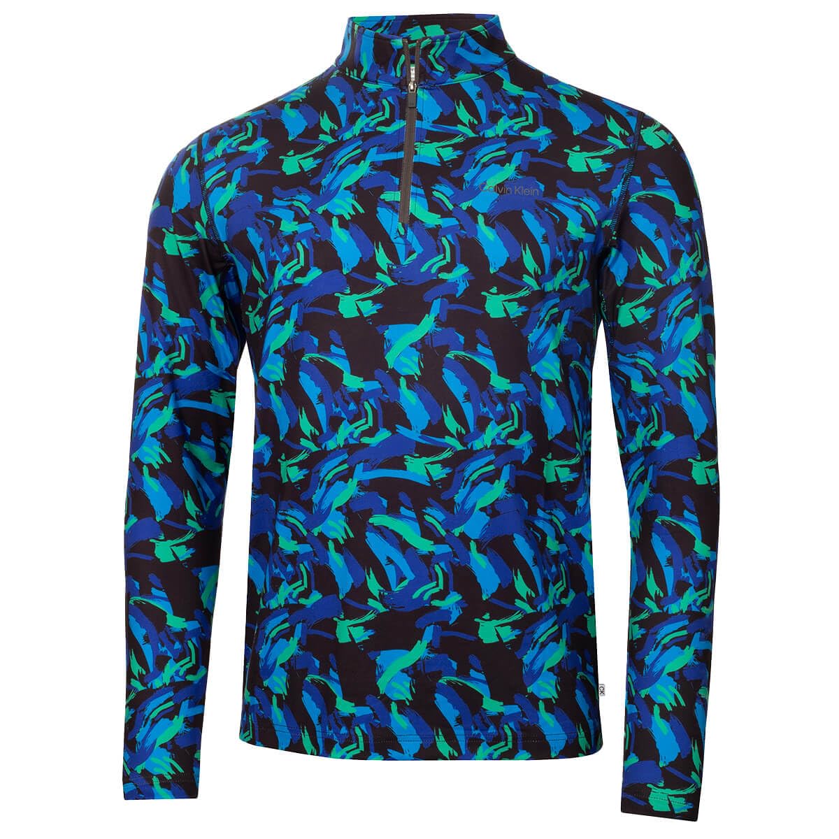 Calvin Klein Men's Brushstroke Print Newport Half Zip Sweater - L