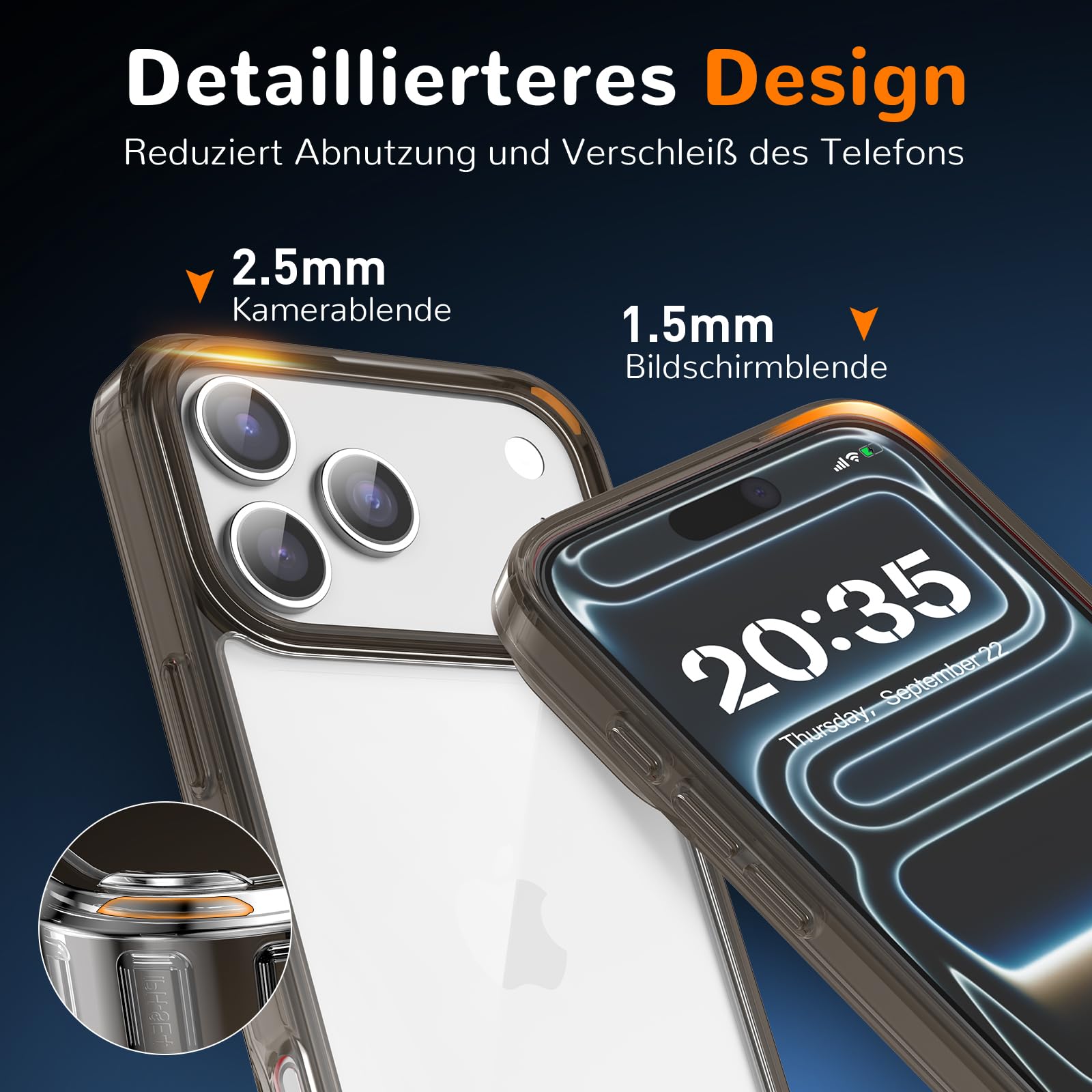 Clear Case for iPhone 15, Ultra Thin, Shockproof TPU Cover, Anti-Yellowing, Crystal Clear, Phone Case for Apple iPhone 15 - Clear — view 42