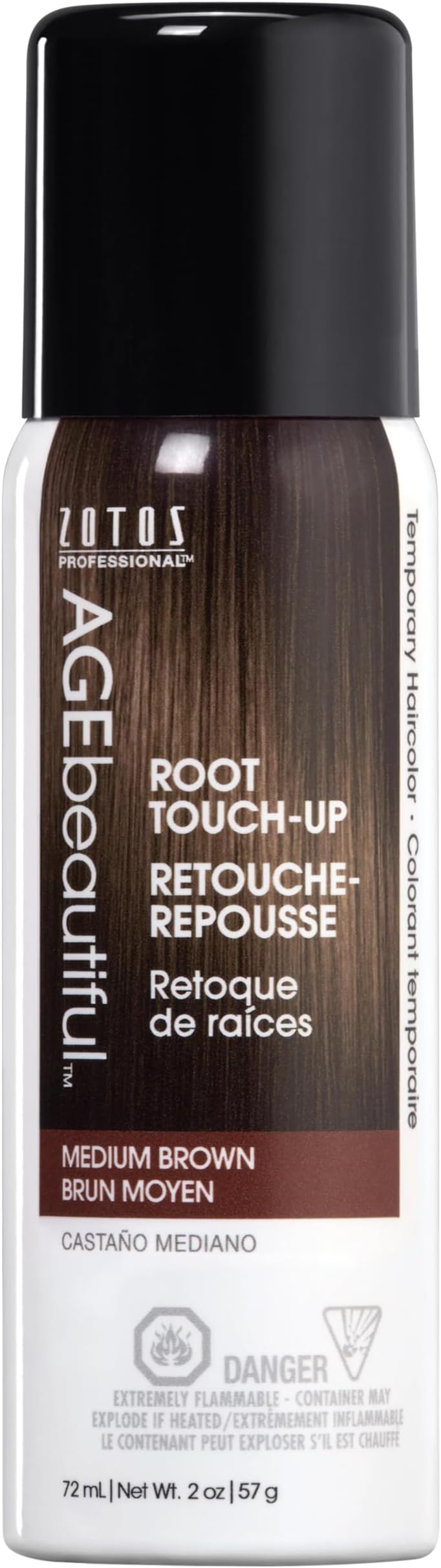 Root Touch Up Hair Color Spray | Touch-Up Gray Concealer | Temporary Cover Up | Adds Volume & Covers Thinning Patches | Water, Sweat, Stain Resistant