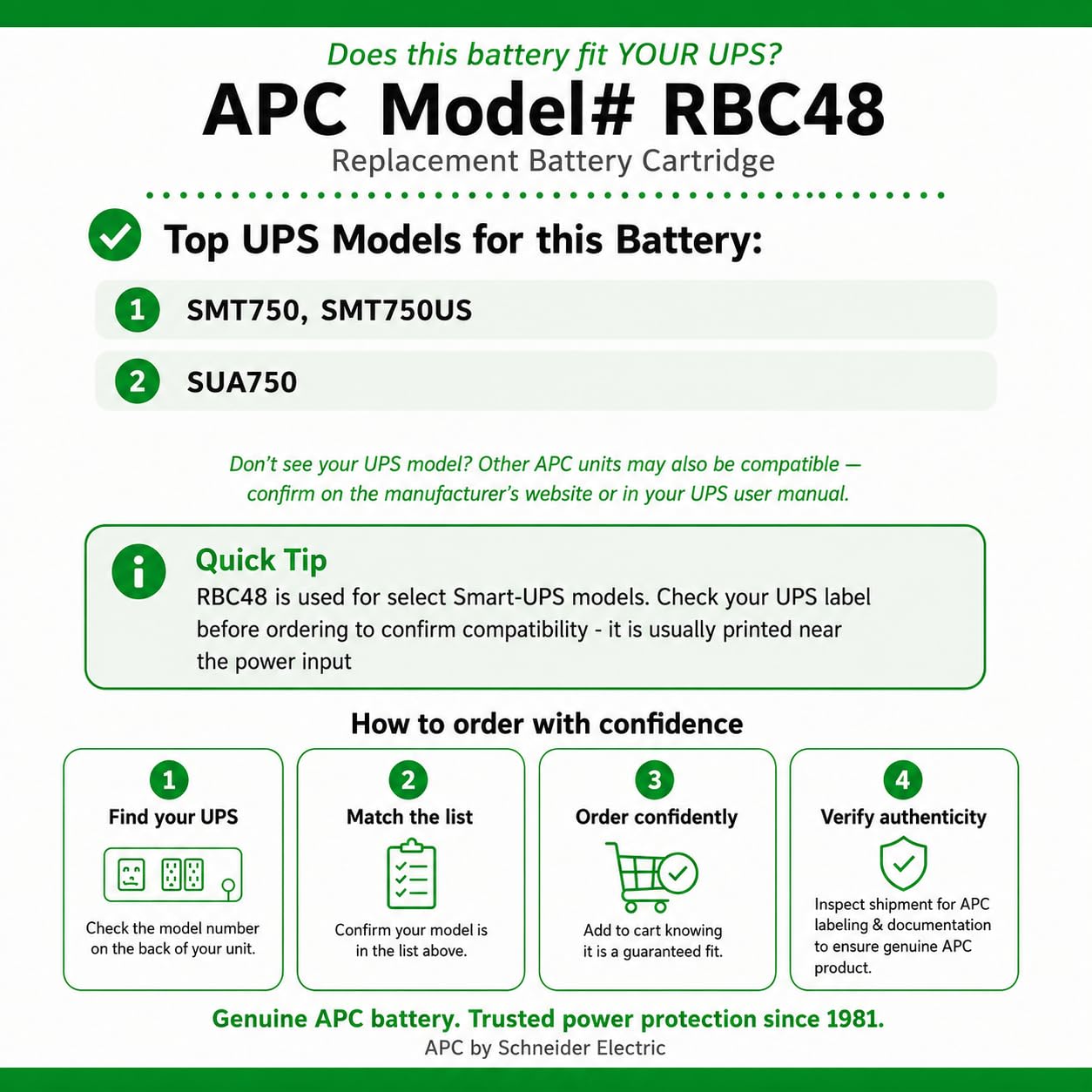 APC RBC48