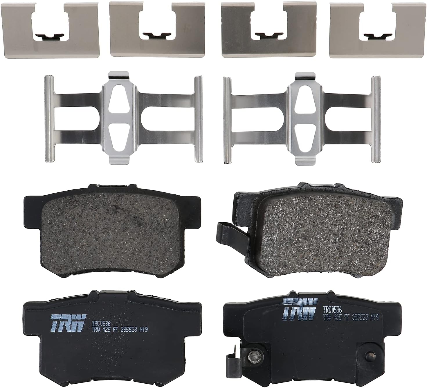 TRW Pro TRC0536 Disc Brake Pad Set For Acura TL 1995-1996, Rear, And Other Applications
