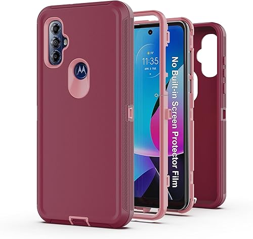 Miniatura 7 de Funda protectora resistente para Moto G Play 2023, con cubierta protectora de goma resistente a prueba de golpes 3 en 1, para Motorola G Play 2023