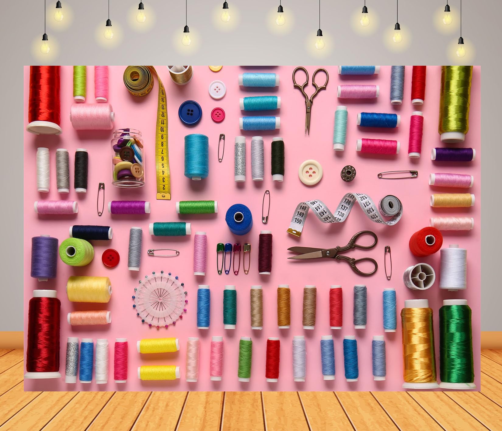 10x6.5FT Accessori Cucito Rosa Sfondo Fotografico
