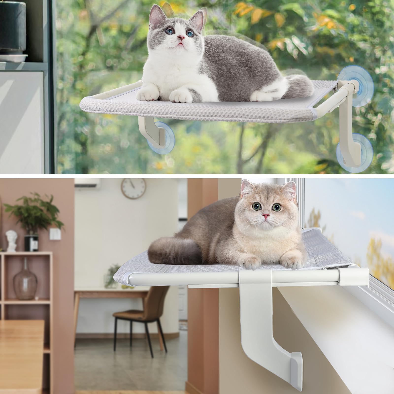 Cat Shelves For Wall Cat Window Perch Hammock Bed Adjust 50LB