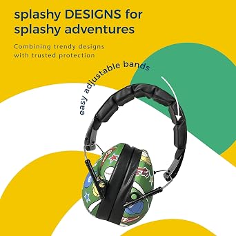 BANZ Kidz Earmuffs 2 Years & Older - Loud Noise Cancelling, Size Adjustable
