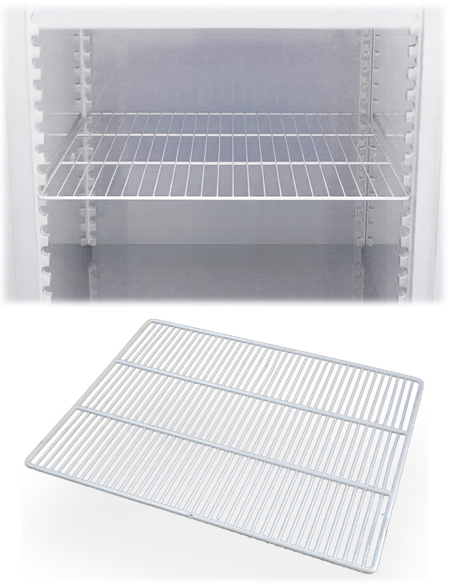 Estante divisor de congelador comercial con diseño de malla ventilada | Partición de rejilla de alambre for organización de almacenamiento en frigoríficos(21.3x20.9in-54x53cm)