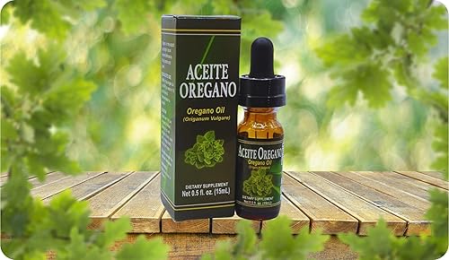 Miniatura 2 de Aceite de orégano (aceite de orégano) 0.5 fl oz Suplemento dietético Aceite esencial natural 135 porciones  Salud digestiva  Salud general  Vegano