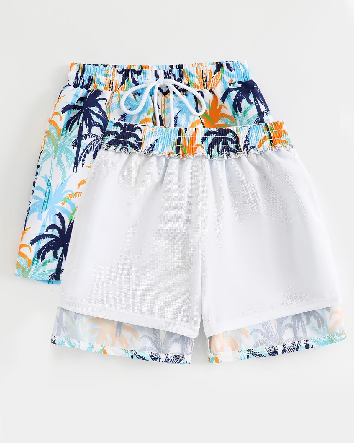 FishingDino UV Kleidung Kinder Gr.74-110, Jungen Schwimmset 3-teiliger mit Langarm Schwimmshirt & Badeshorts UV Schutzkleidung Baby inkl. Sonnenhut