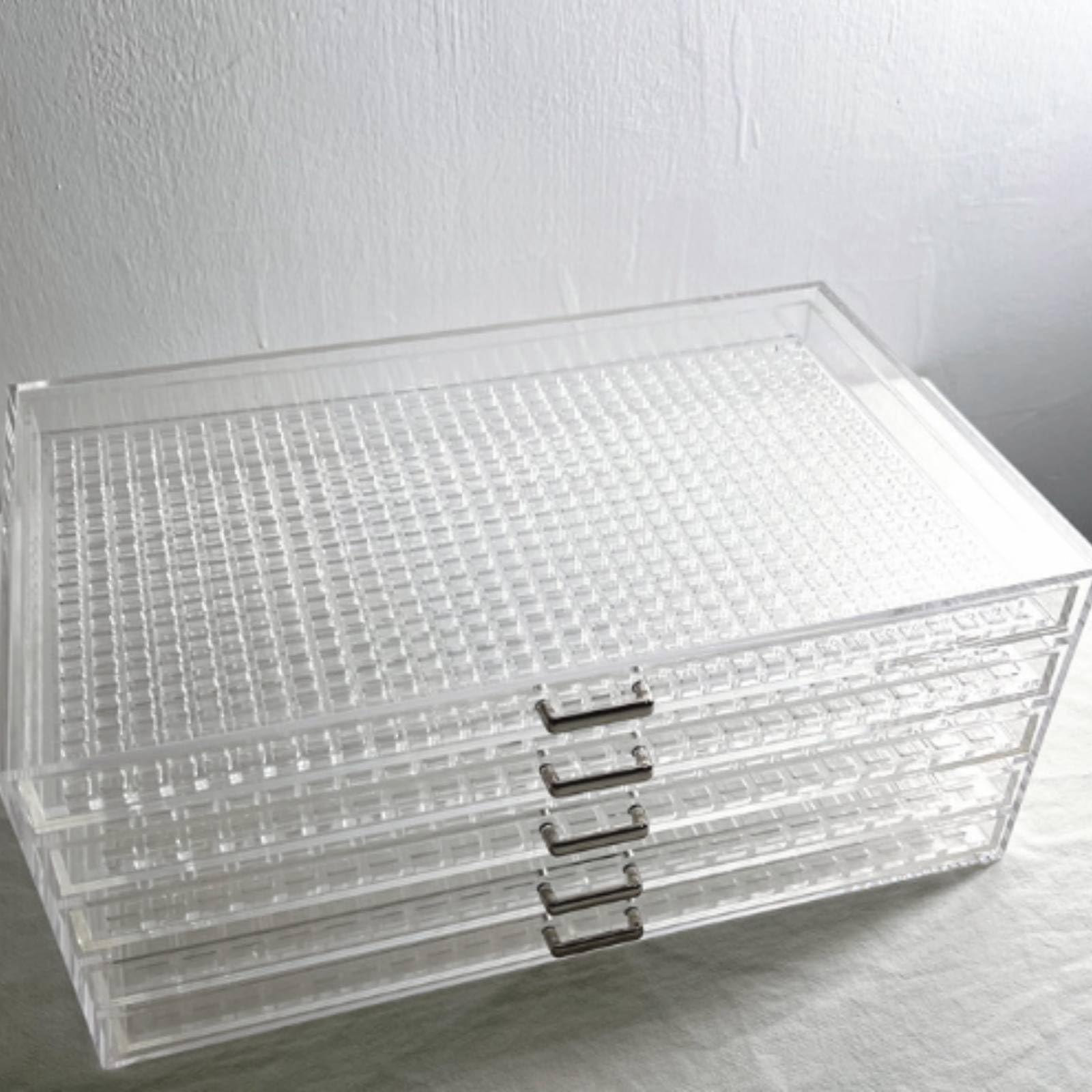 Ronyme Caja Organizadora Acrilico para Almacenar con Cajones Apilables y Acuada para Escritorio Tocador y Regalo,