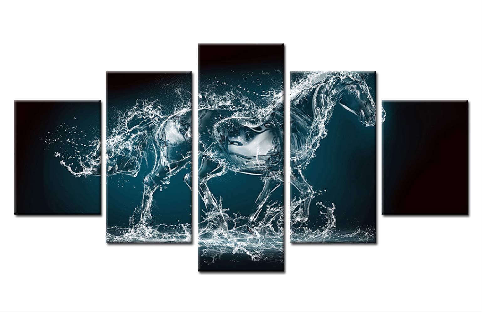 Affiches de salon avec chevaux et eau pour creer une atmosphere relaxante chez soi