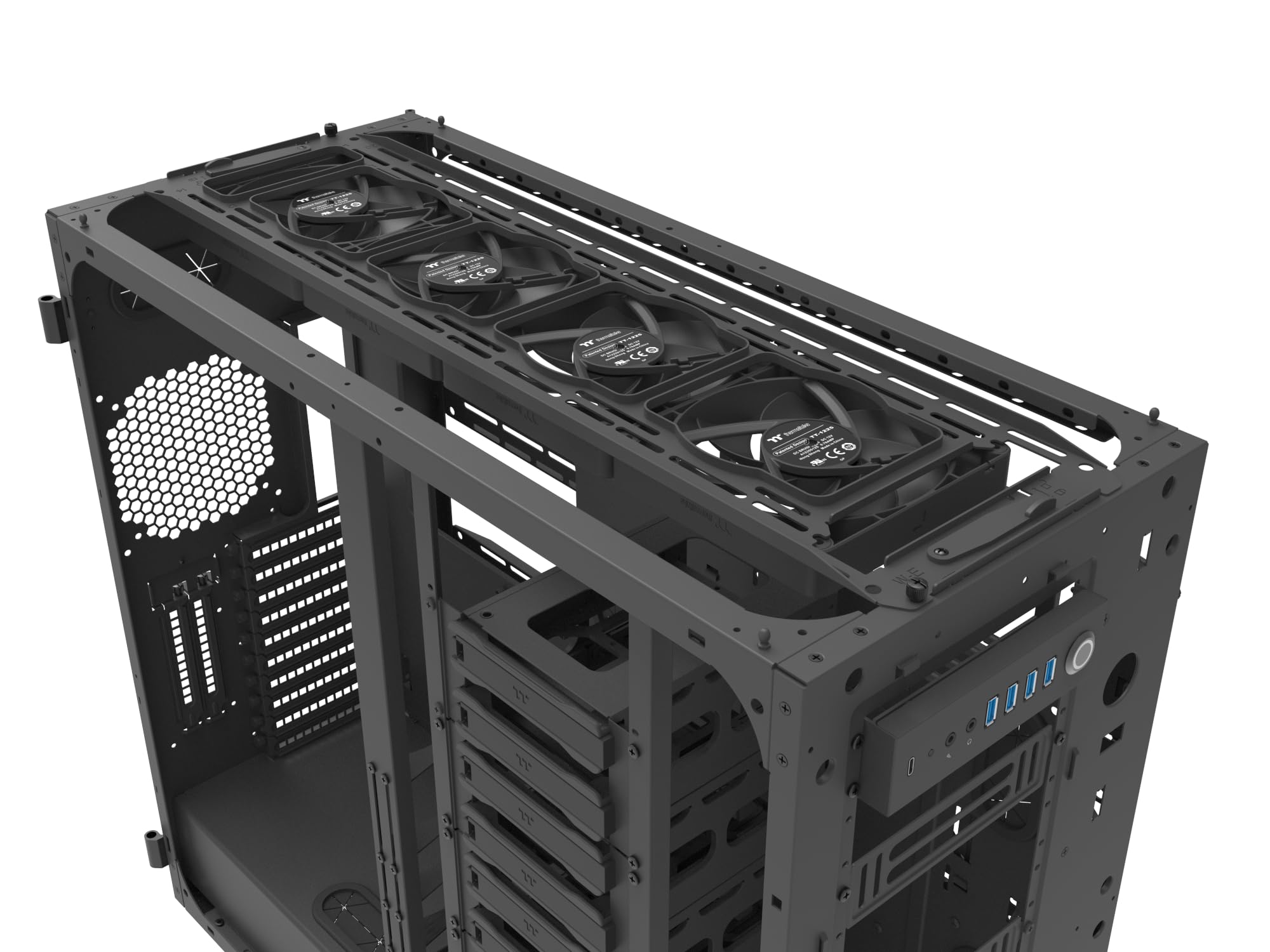Thermaltake AX700 TG | Super Tower Chassis | Workstation | Server- & KI-Anwendung | Black