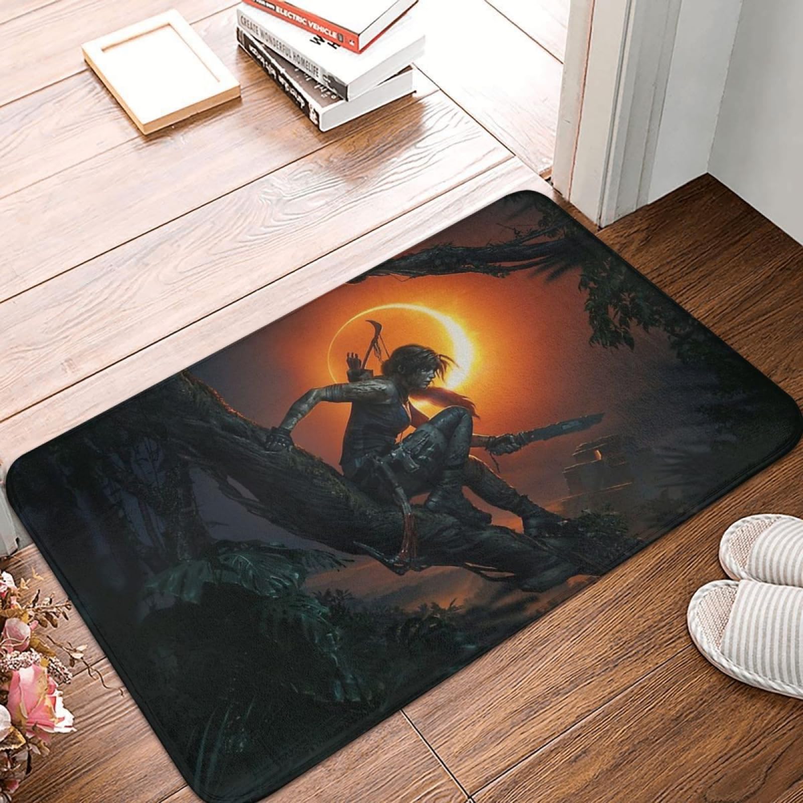 Tapis de cuisine Lara Croft antidérapant pour sécuriser votre intérieur