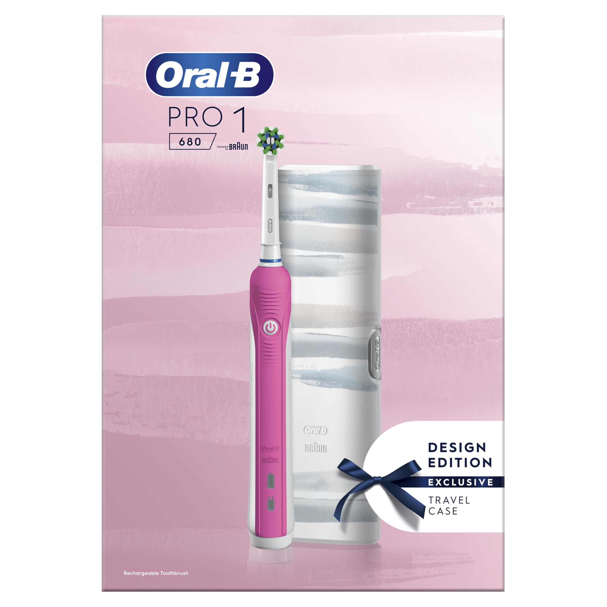 BRAUN OralB ピンク Braun Oral-B iO 3N Electric Toothbrush Pink 1 Brush Head : Amazon