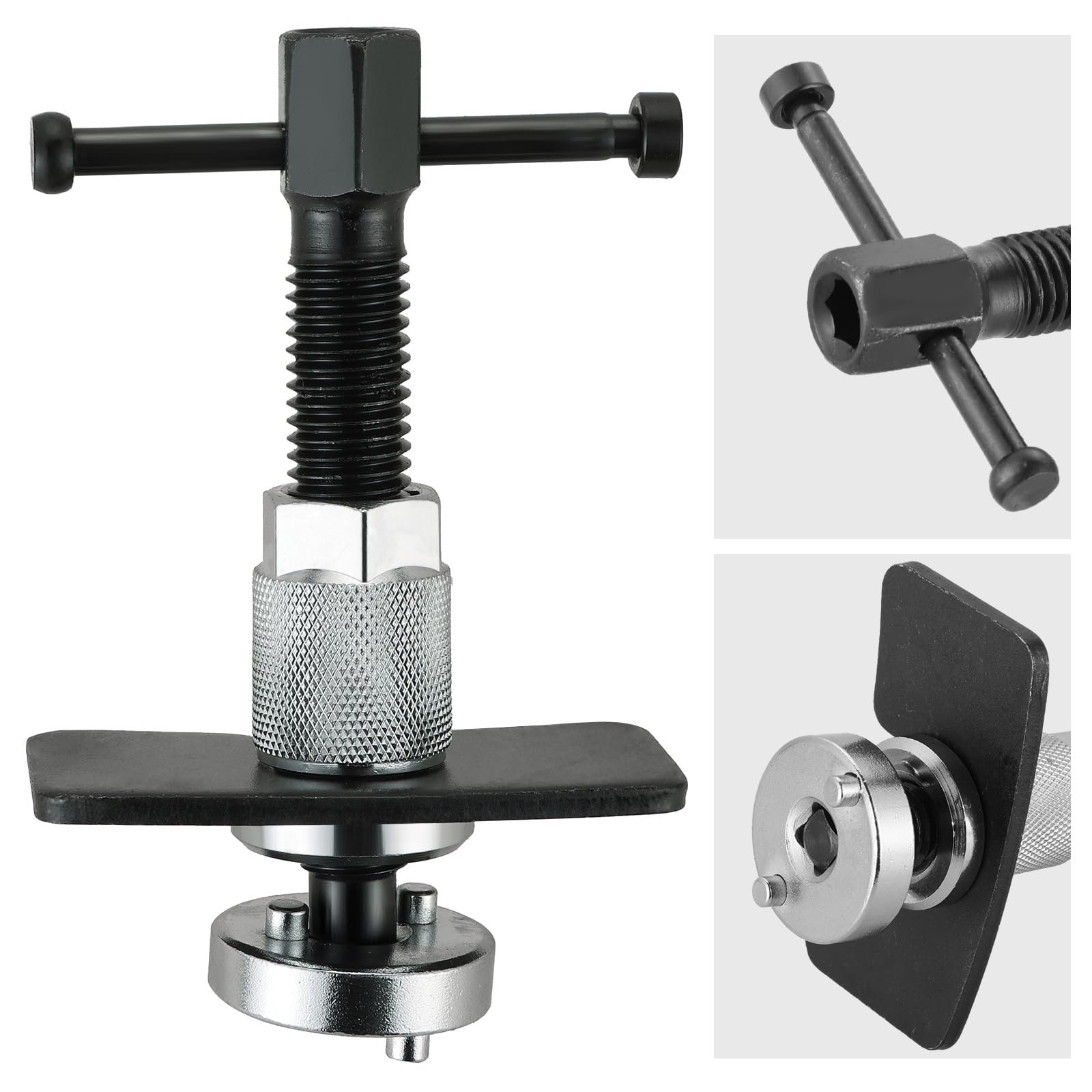 DASBET Brake Caliper Rewind Tool Universal Caliper Wind Back Tool Brake Wind Back Tool Disc Brake Caliper Piston Wind Back Tool for Replacement of Rear Brake Pad
