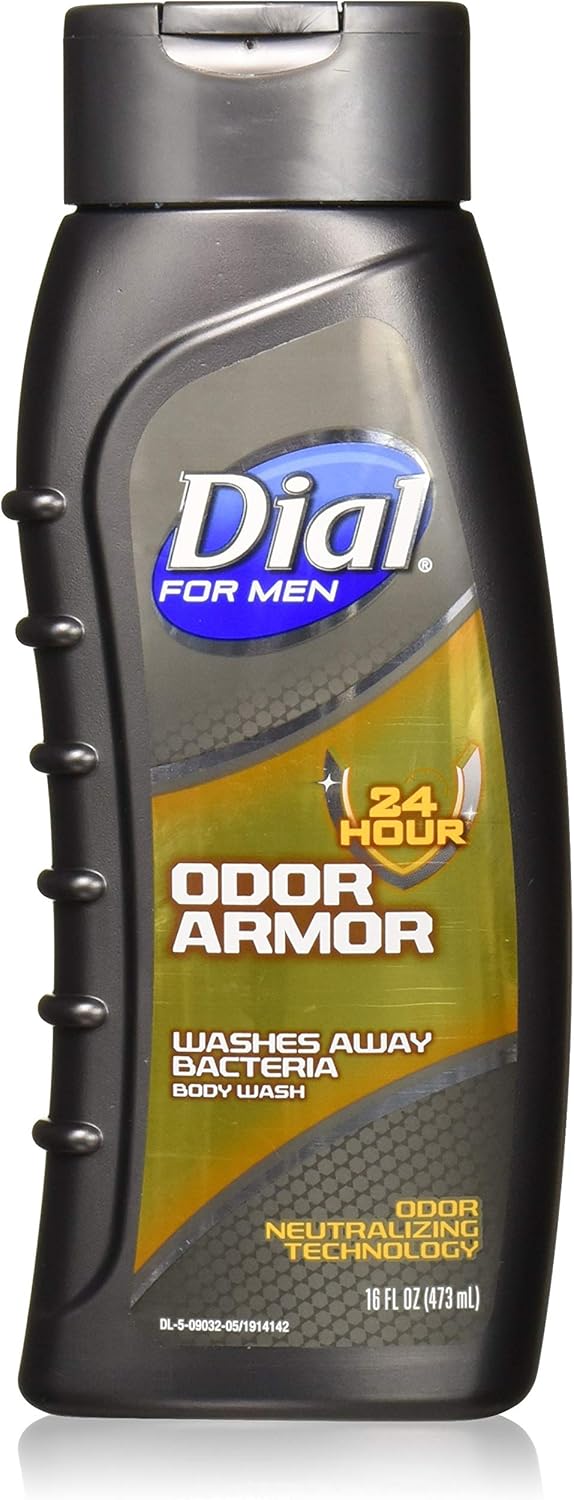 Dial for Men Body Wash, Odor Armor, 16 Ounce (Pack of 3) by Dial