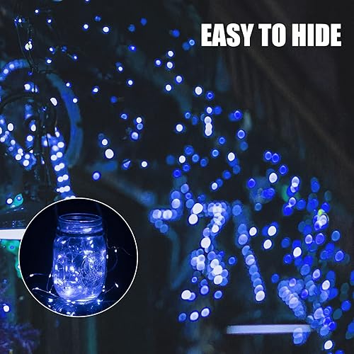 Miniatura 4 de Brightown 12 Pack Led Fairy Lights Battery Operated String Lights Waterproof Silver Wire 7 Feet 20 Led Firefly Starry Moon Lights for DIY Wedding 6