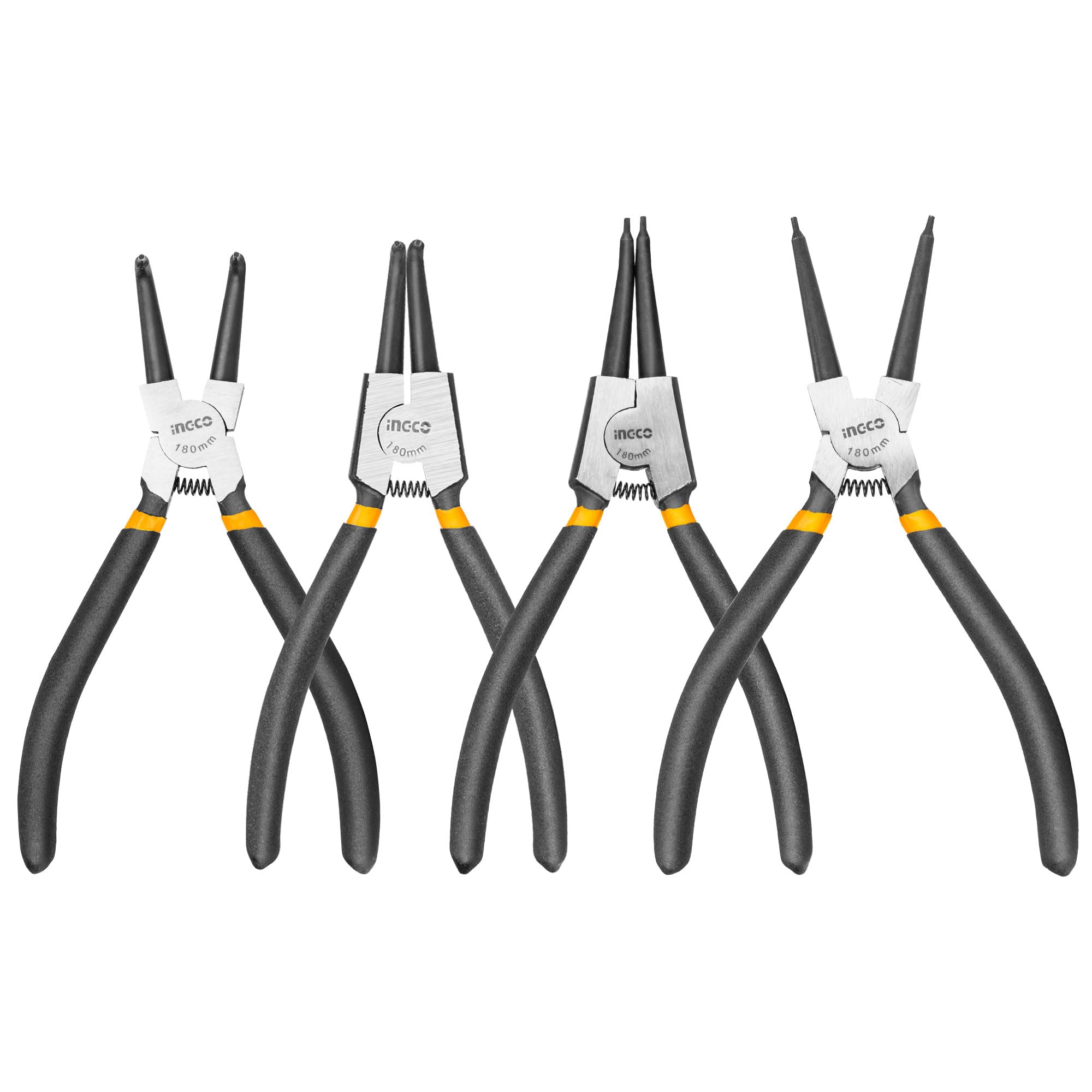 Amazon | INGCO スナップリングプライヤー 4本組 先端直径φ1.8mm