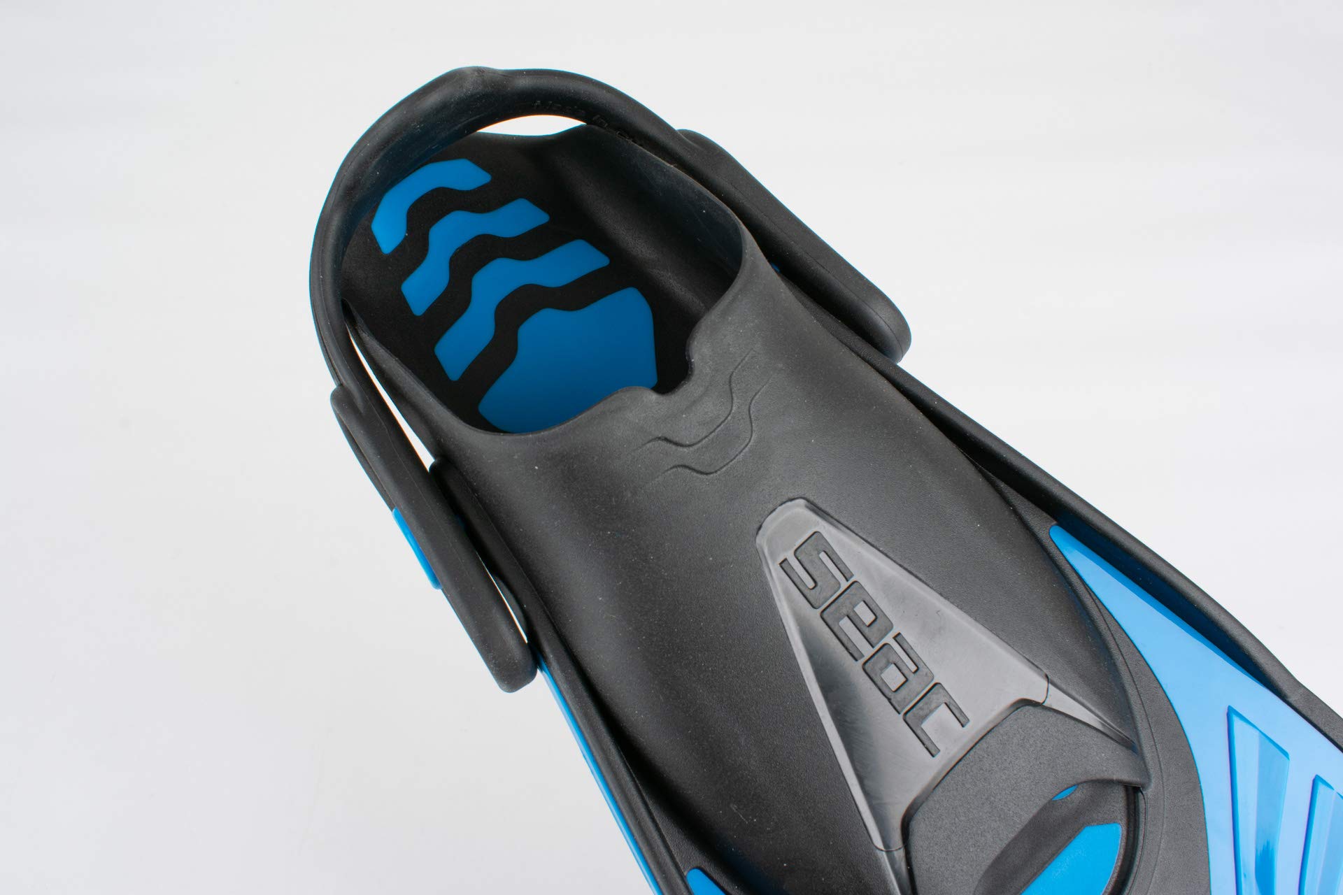 SEAC Vela Oh, Pinne Corte da Snorkeling e Nuoto in Piscina con Cinghiolo Regolabile Unisex Adulto