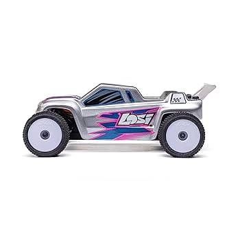 Amazon.com: Losi Micro-T RC Car 1/28 2WD Silver RTR (Battery