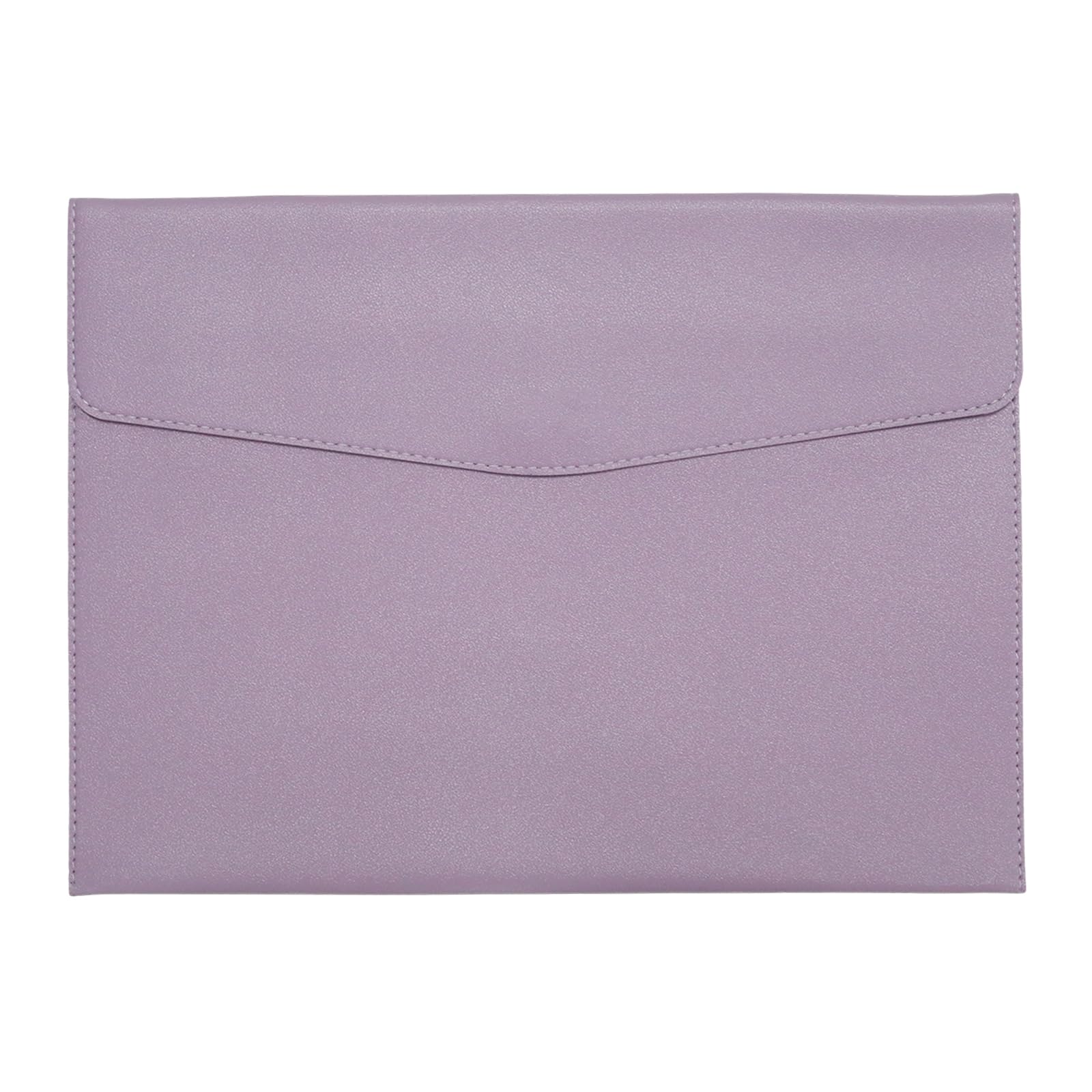 Dokumentenmappe, dünnes PU-Leder, A4, Dokumentenmappe, Organizer, weiches Leder, Violett