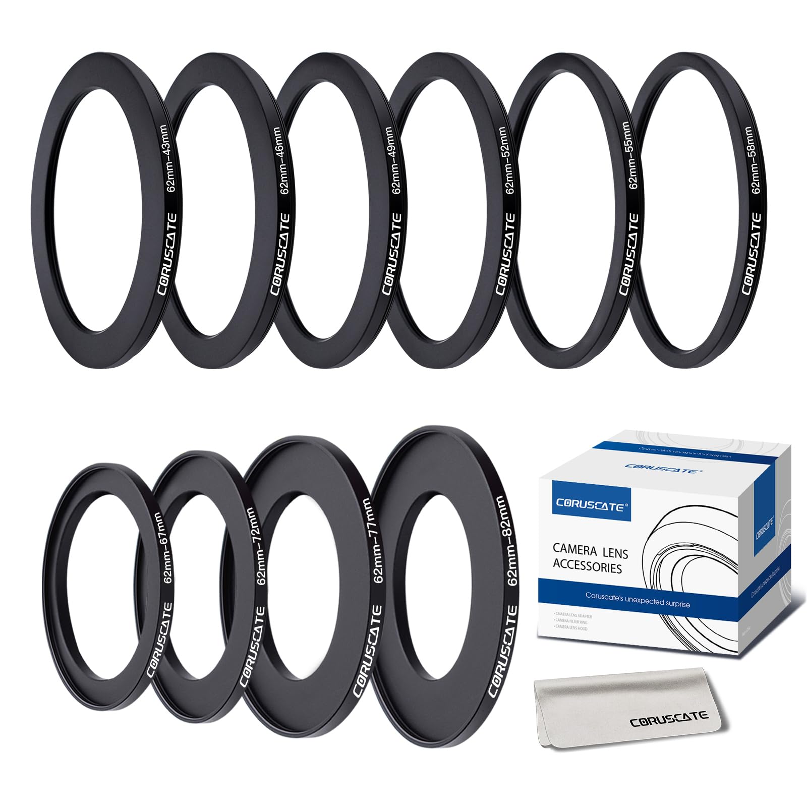 Bagues d'adaptation de filtre 62mm pour éviter de bloquer vos accessoires optiques