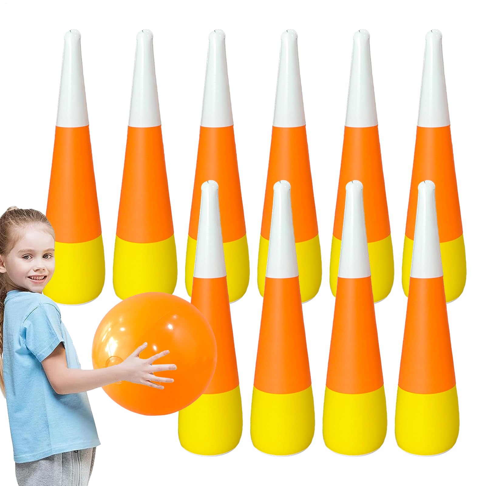 Aufblasbare Bowlingkugeln - Jeu de quilles pour - Jeu intérieur et extérieur - pour Que Les Tout-Petits s'
