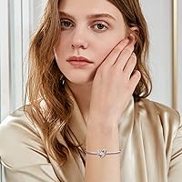 Vista 5 de Dijes de corazón de piedra natal para pulsera, plata de ley 925, dijes de corazón de amor para pulseras y collares, regalos de cumpleaños