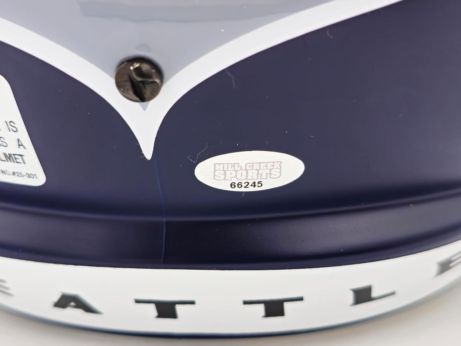 Tyler Lockett Autographed S.e.a.t.t.l.e Seahawks Blue Full Size Speed Replica Football Helmet MCS Holo Stock #236377