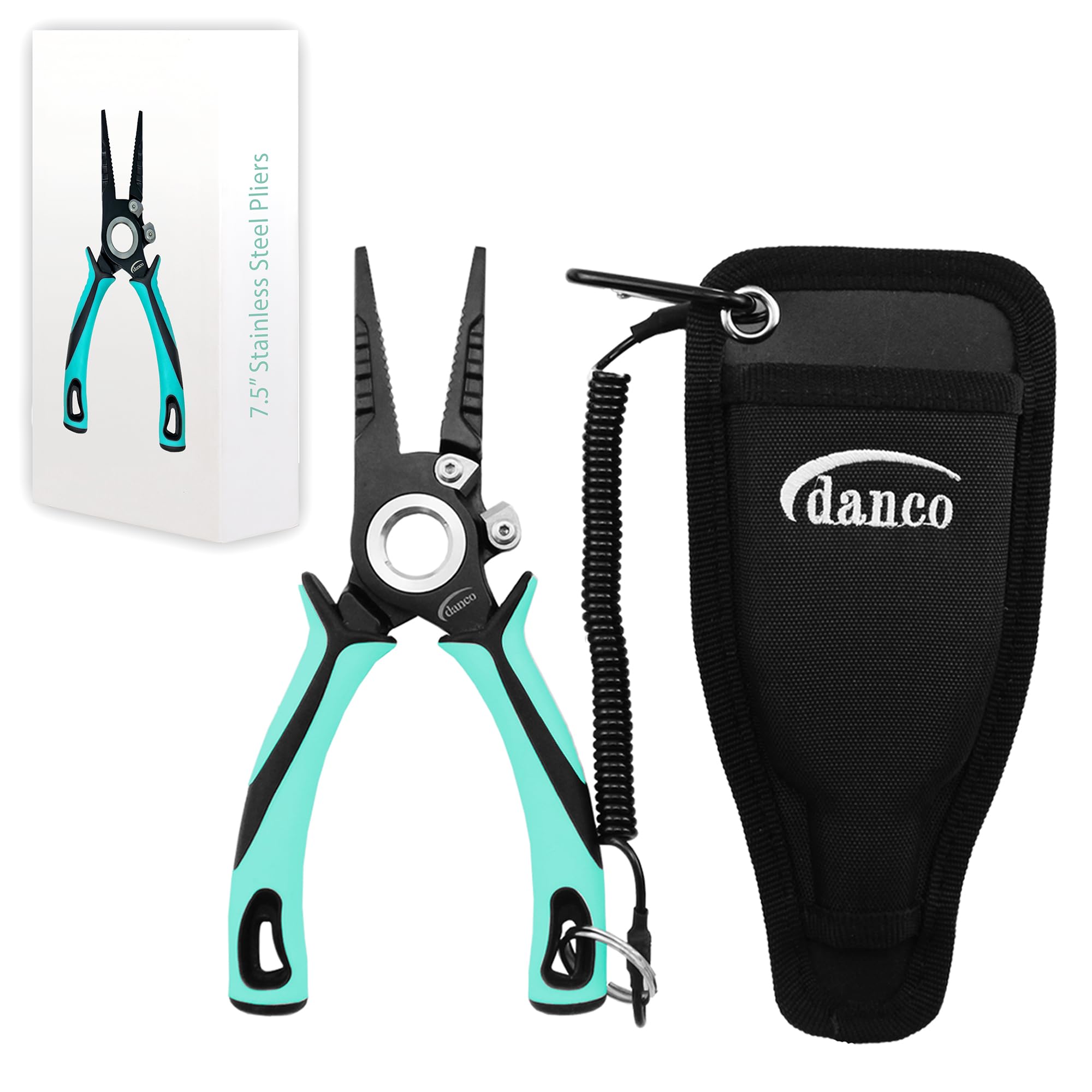 danco Alicates Pro Series 304 de 7.5 pulgadas de acero inoxidable forjado (espuma de mar)