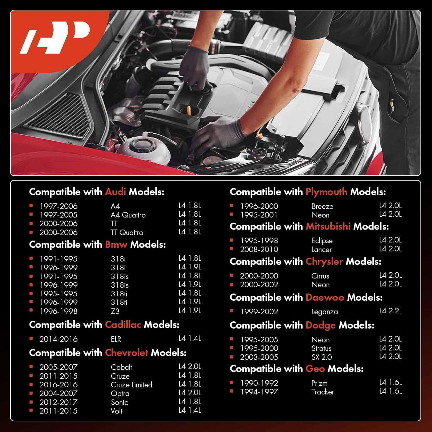 A-Premium Iridium Platinum Spark Plugs (Pack of 6) Compatible with BMW 320i & Mercedes-Benz C32 AMG & Nissan Pathfinder & Volkswagen Passat & Cadillac CTS & Volvo XC90 & Porsche 911