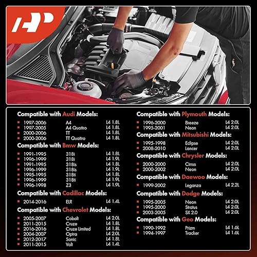 Miniatura 3 de A-Premium 6 bujías iridio compatibles con BMW 320i y Mercedes-Benz C32 AMG, Nissan Pathfinder, Volkswagen Passat, Audi A4 y Cadillac CTS, Volvo