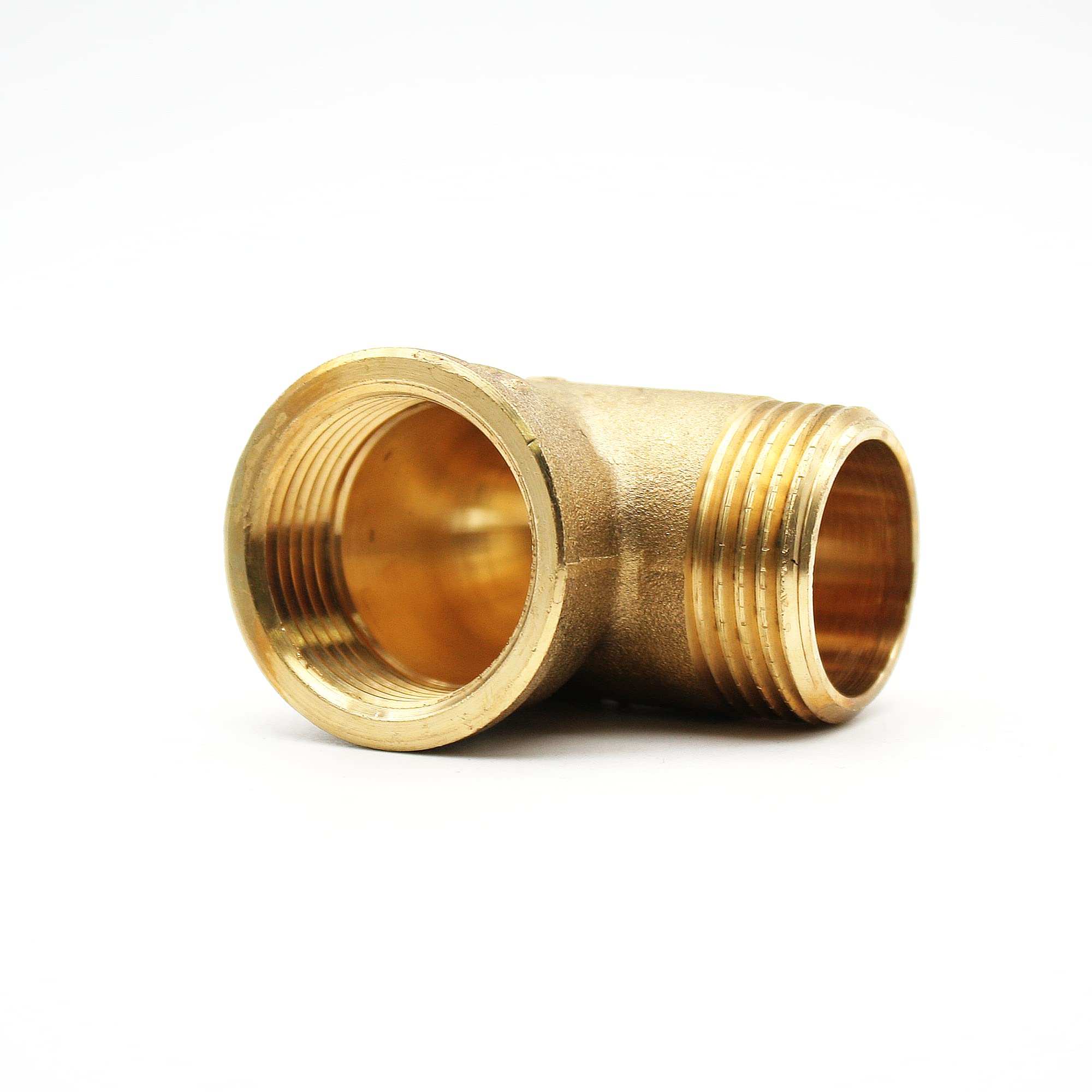 DOJA Barcelona | Tubo Codo Latón 90° | 3/4" | Macho - Hembra | Curva Latón | Codo de ducha para empalmes hidráulicos | Conexión de latón para grifo, radiador, aire acondicionado, tubos de gas