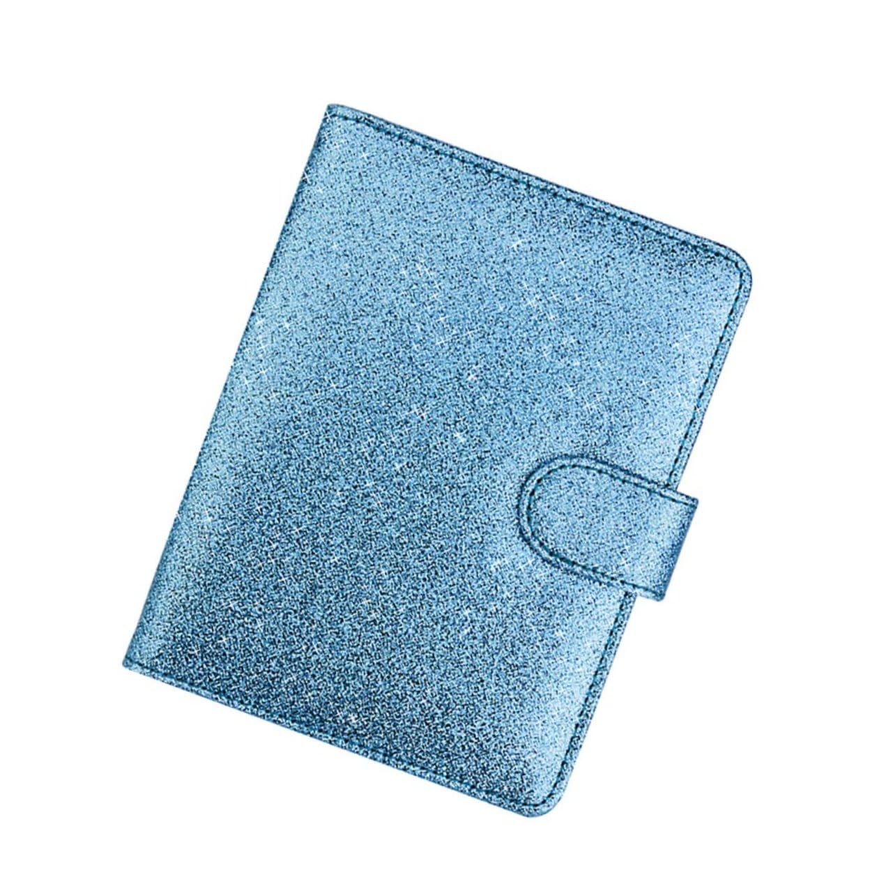 SOIMISS 3pezzi Portafoglio Per Passaporto Pelle Pu Con Design Magnetico Organizer Multifunzione Da Viaggio Blu Pratico e Comodo Per Carte e Documenti
