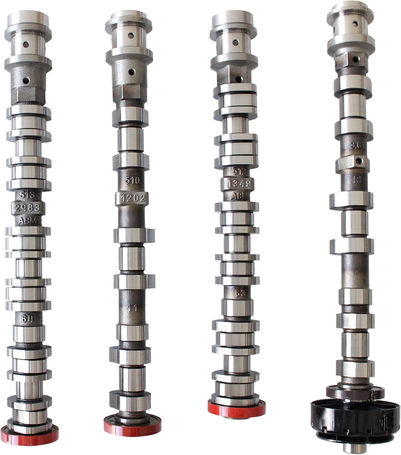 5047913AD 5047912AD 4Pcs Engine Camshafts Set Fit 2016-2024 for Chrysler Pacifica Voyager Dodge Durango Jeep Grand Cherokee Wrangler Gladiator Ram ProMaster 1500 2500 3500 3.6L V6 5048030AD 5048029AD