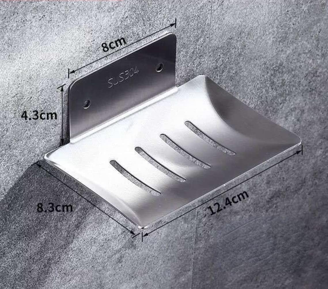 jabonera, Soporte metálico Esponja de jabón, Organizador Pared Cocina/baño(B)