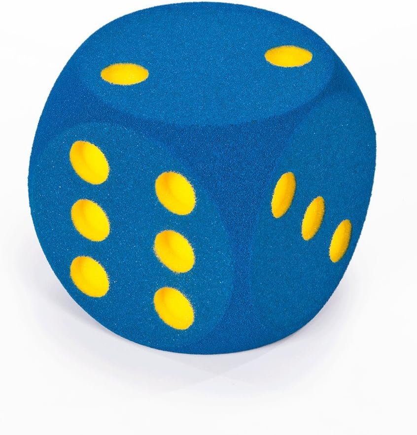 Giant Foam Dice 16cm Blue Amazon.co.uk Toys & Games