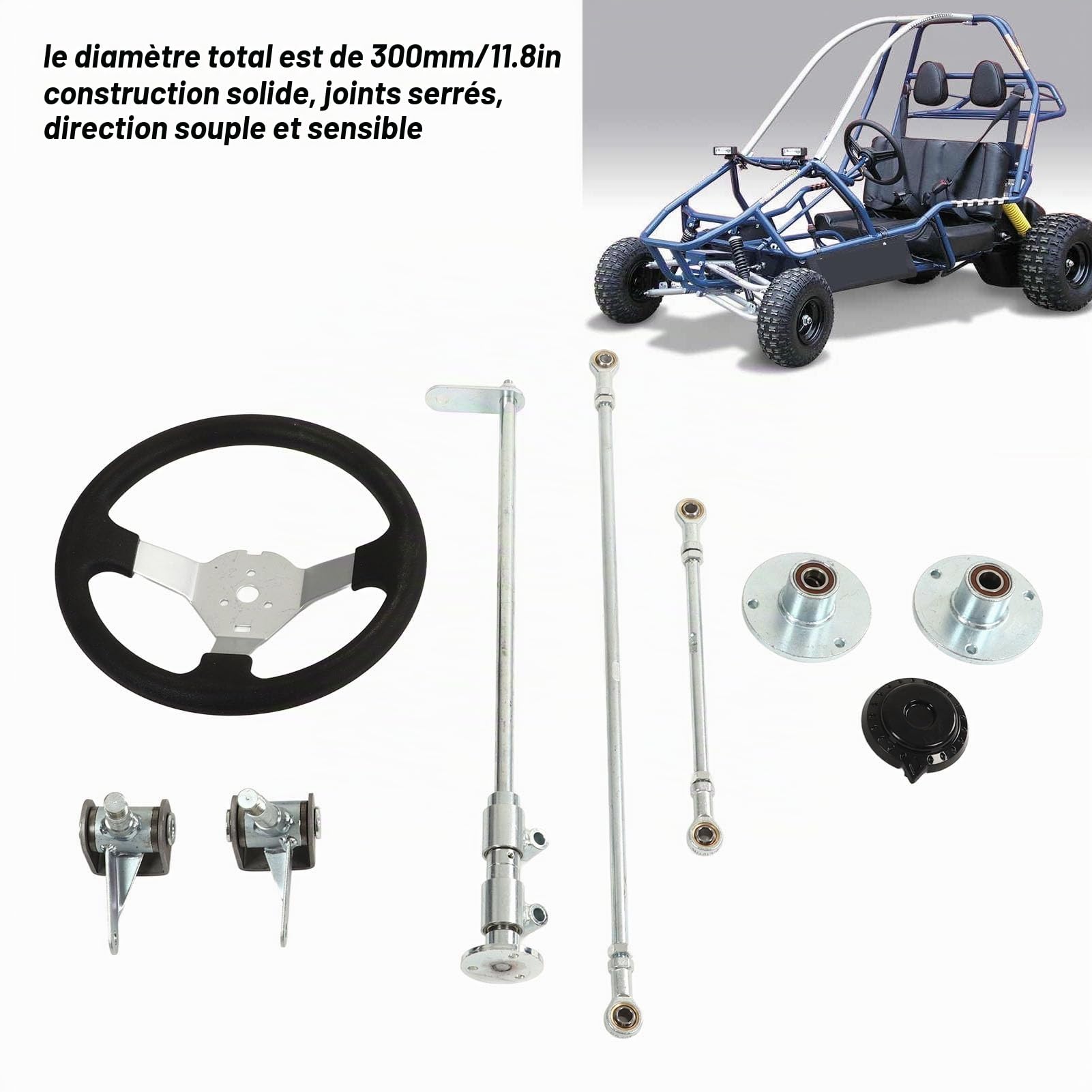 Kit Coupelles De Direction En Métal Pour RC – Compatible 16101PRO/16102/16103/16201 – Durable Et Précis