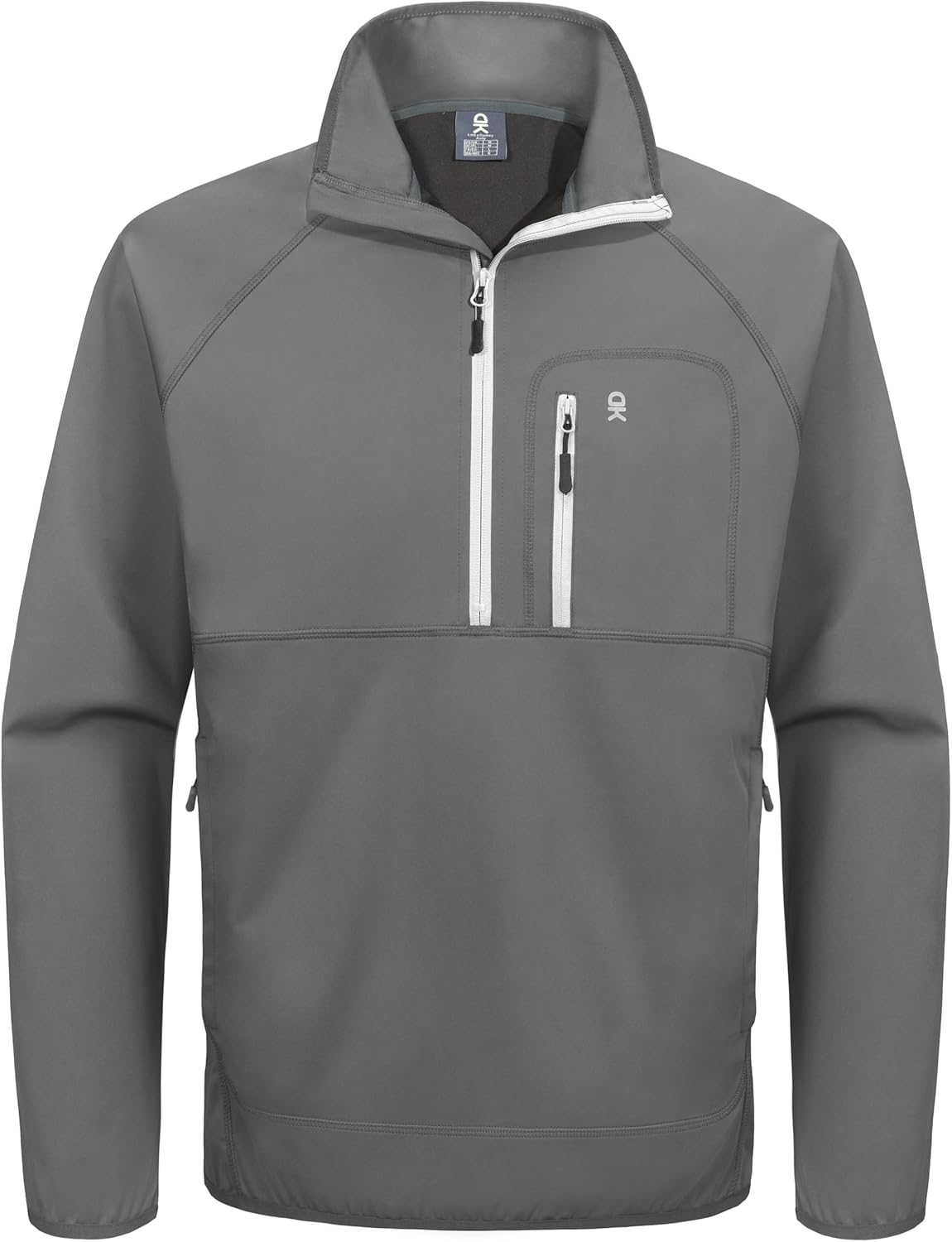 Little Donkey Andy Men's Golf Pullover 1/4 Zip Sweatshirts Waterproof Athletic Winter Quarter Zip Golf Jacket with 3 Pockets
