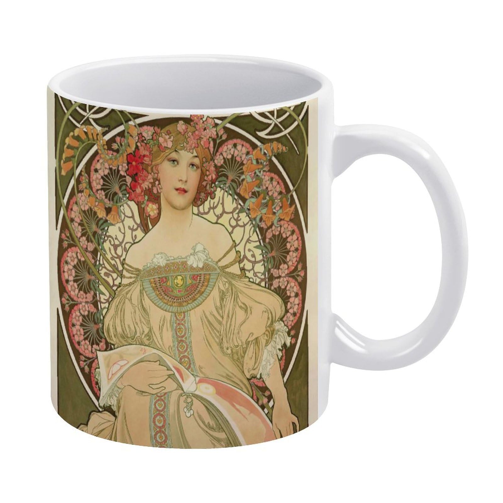 Amazon.co.jp: マグカップ おしゃれ アルフォンス・ミュシャ 「夢想