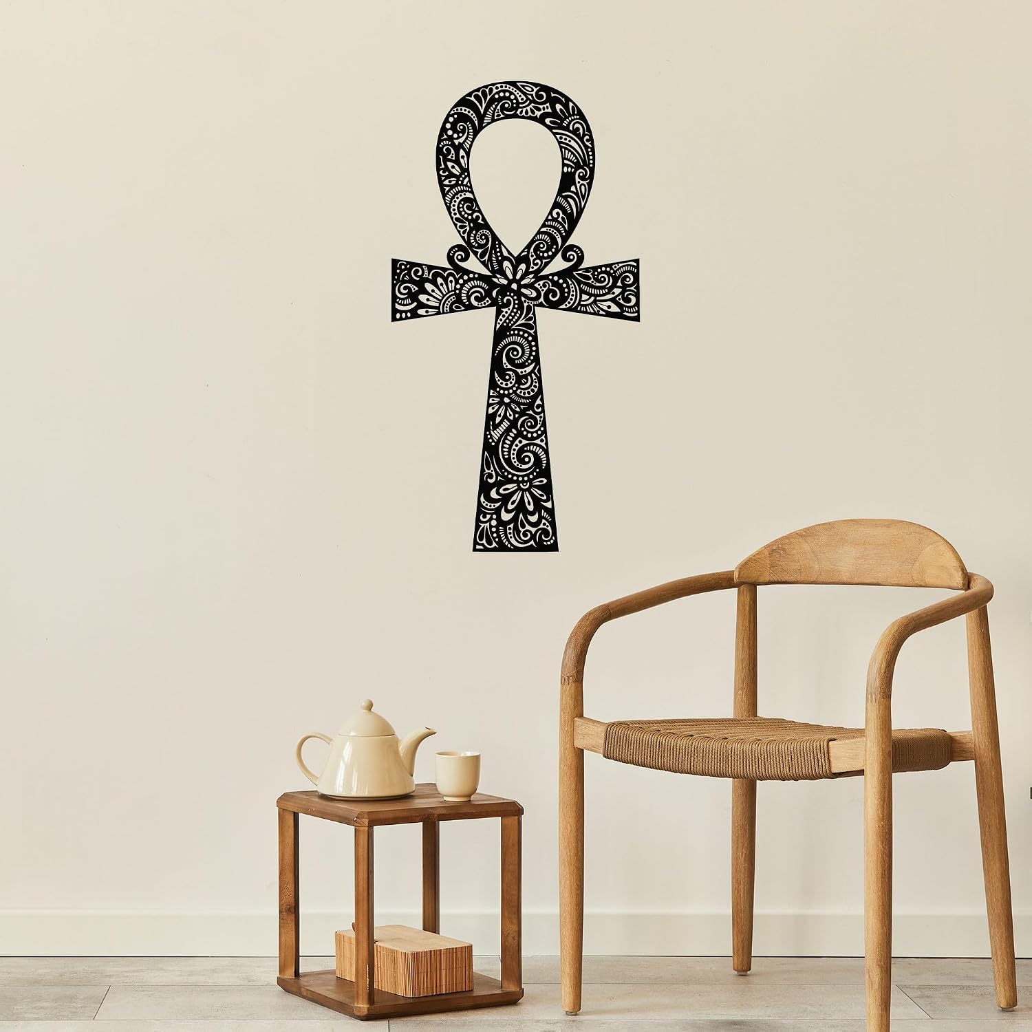 Ankh Vinyl Wall Decal Egyptian Big Amulet Cross Ancient Egypt Symbol Stickers Mural Large Decor (g2712)