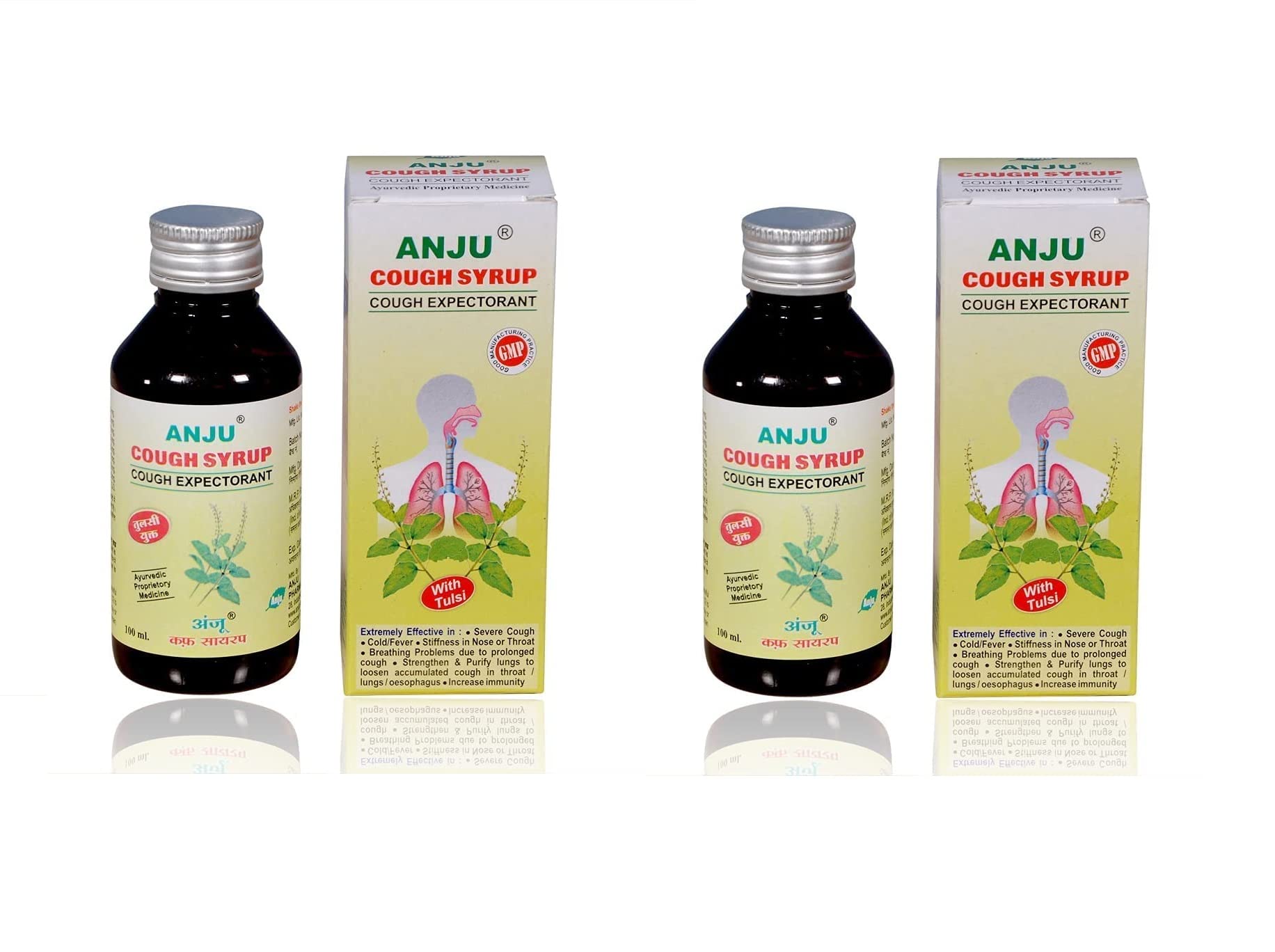 Anju Pharmaceuticals Cough Syrup Complicated Cough | Cold and Cough | Stuffy Nose Throat | Loosening Accumulated Phlegm | Clearing the Lungs Cleanse | Increase Immunity (100 ML – Pack of 2) (B0C6K52Y36) Amazon Price History, Amazon Price Tracker